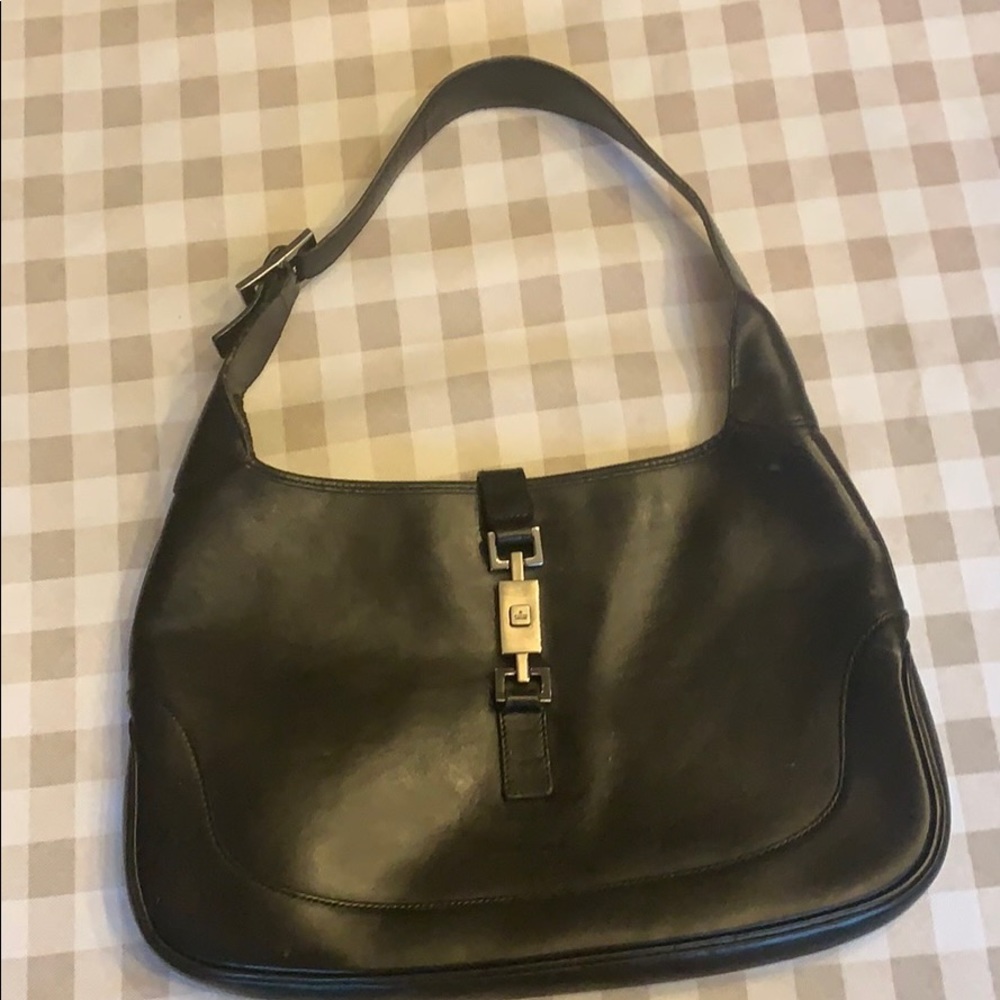 Gucci Leather Jackie-O Hobo Bag